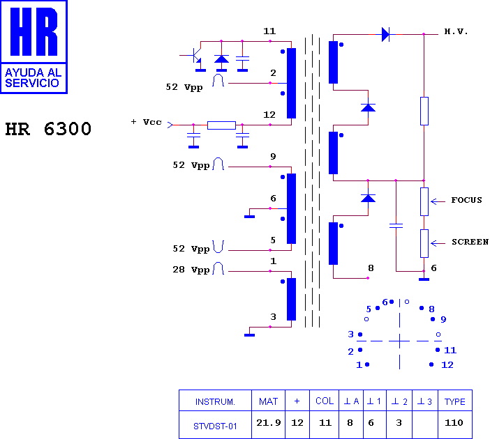 Schematic diagram for HR 6300
