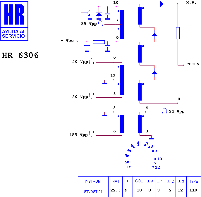 Schematic diagram for HR 6306