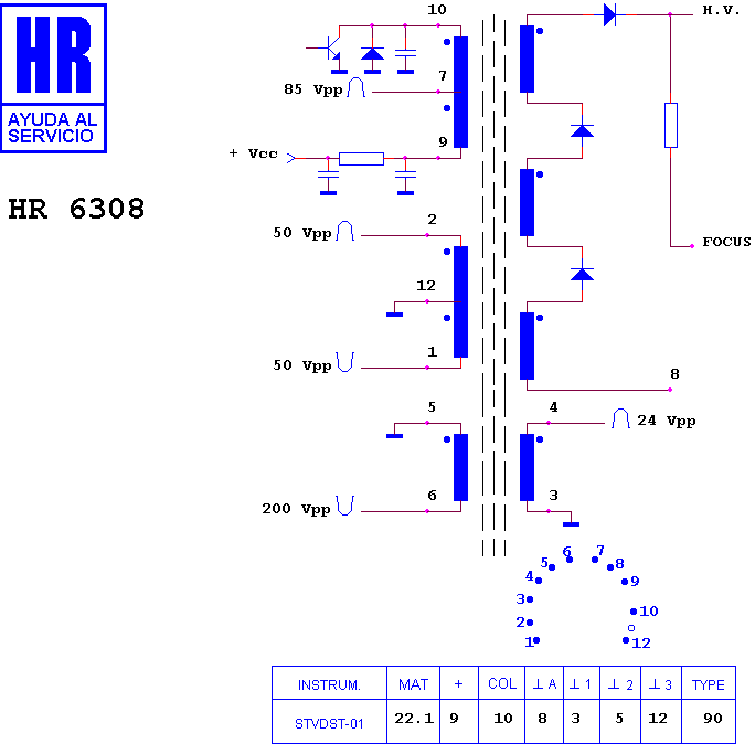 Schematic diagram for HR 6308