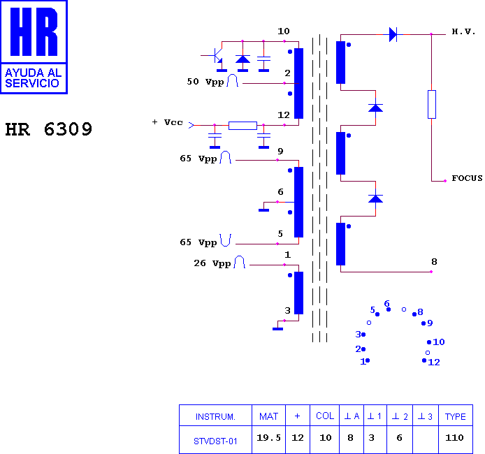 Schematic diagram for HR 6309