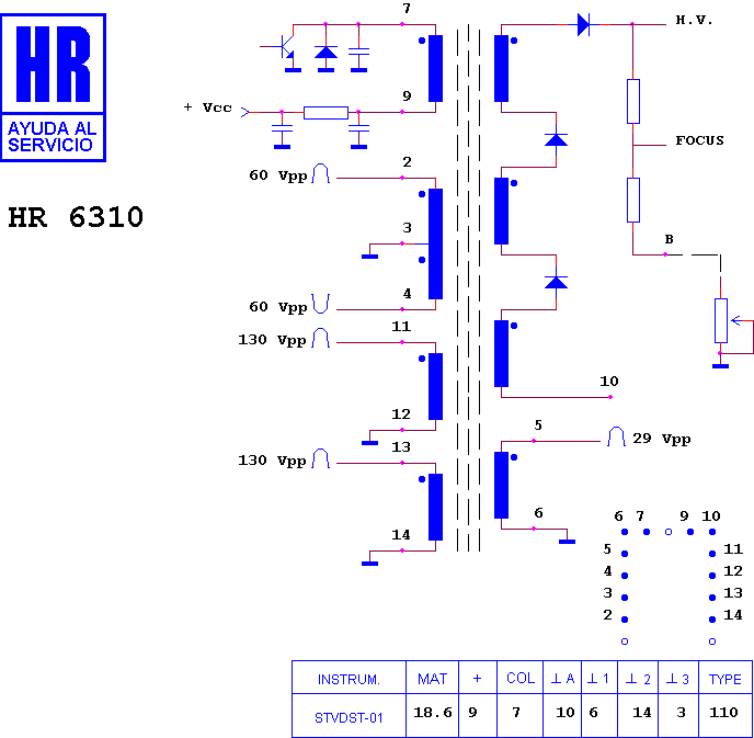 Schematic diagram for HR 6310