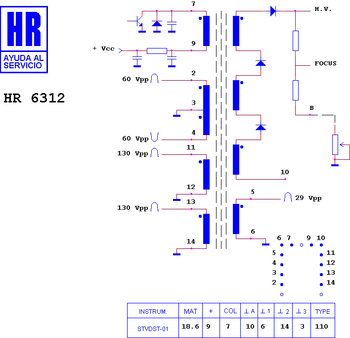 Schematic diagram for HR 6312