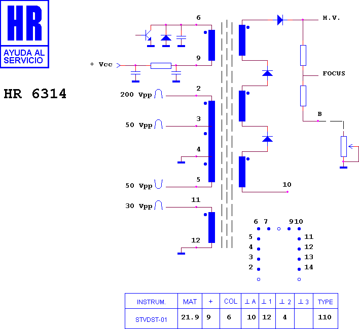 Schematic diagram for HR 6314