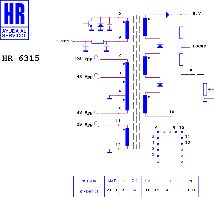 Schematic diagram for HR 6315