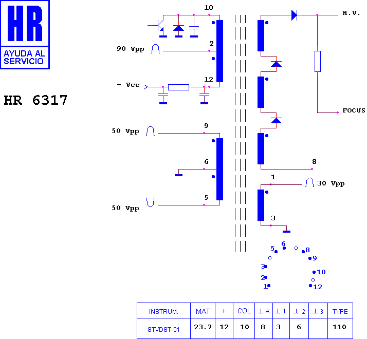 Schematic diagram for HR 6317