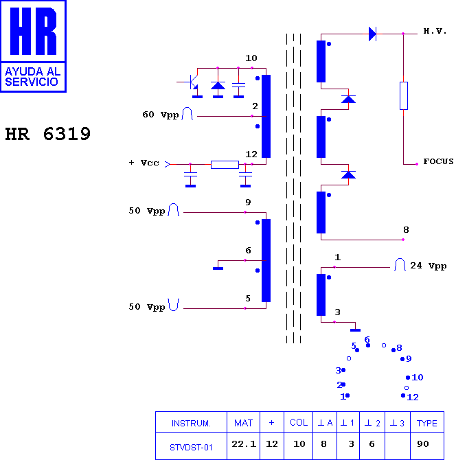 Schematic diagram for HR 6319