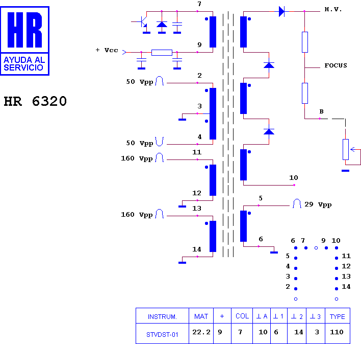 Schematic diagram for HR 6320