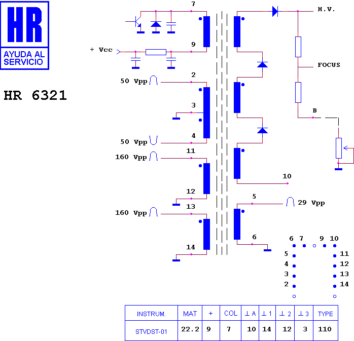 Schematic diagram for HR 6321