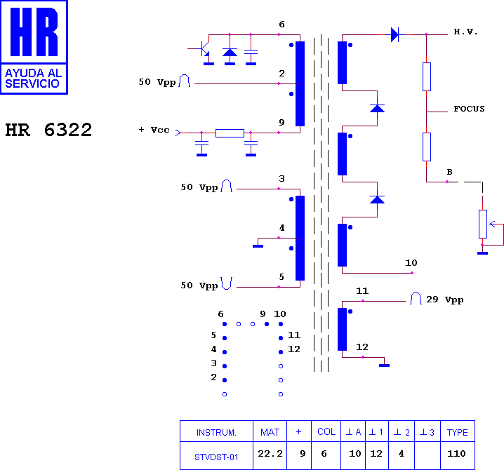 Schematic diagram for HR 6322