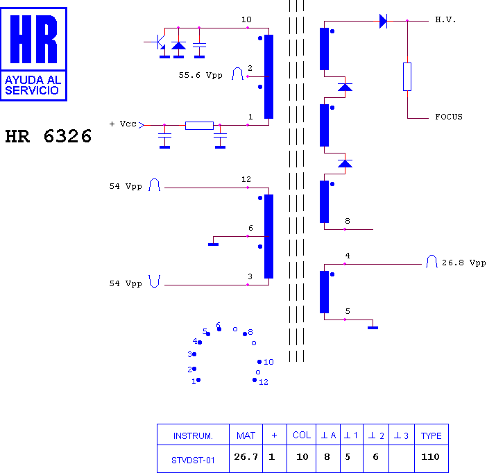 Schematic diagram for HR 6326