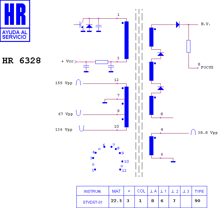 Schematic diagram for HR 6328