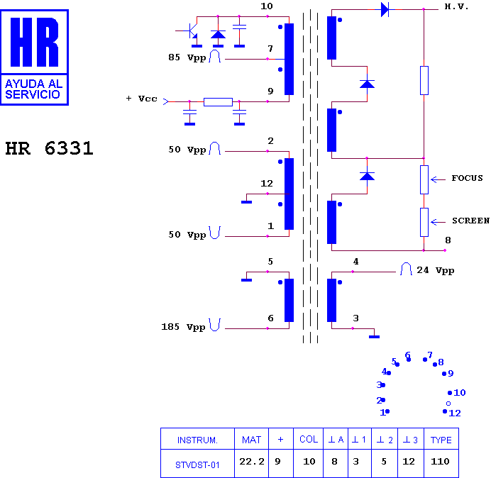Schematic diagram for HR 6331
