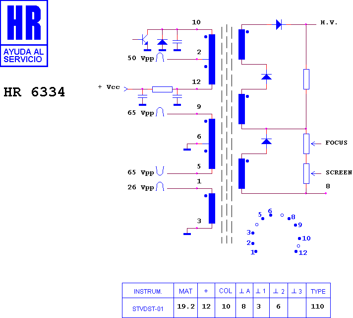 Schematic diagram for HR 6334