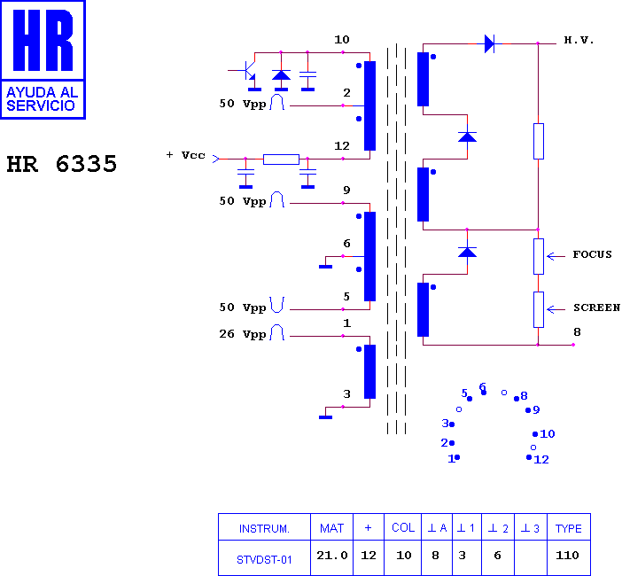 Schematic diagram for HR 6335