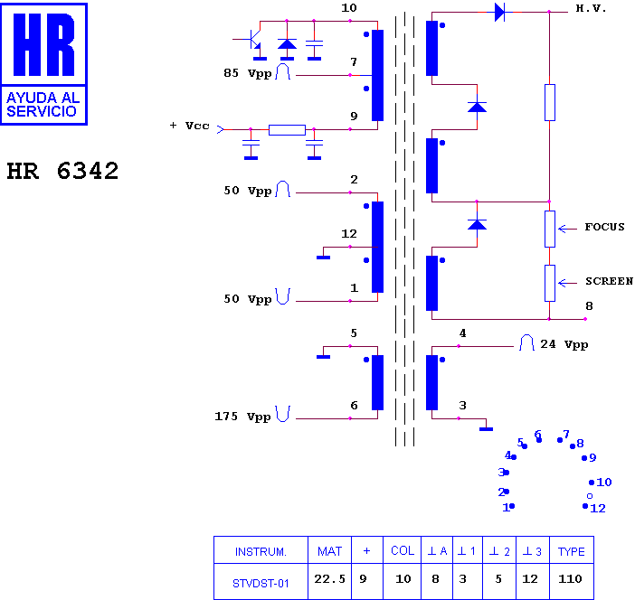 Schematic diagram for HR 6342