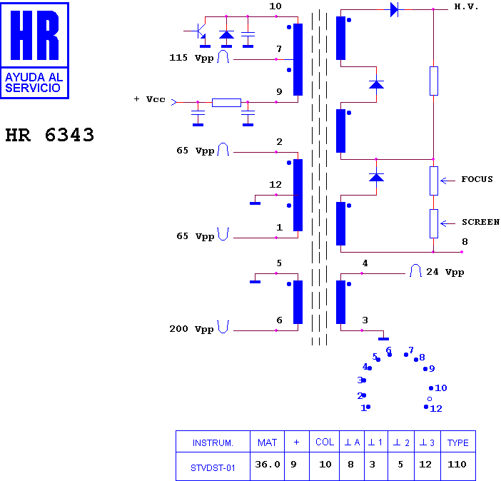 Schematic diagram for HR 6343