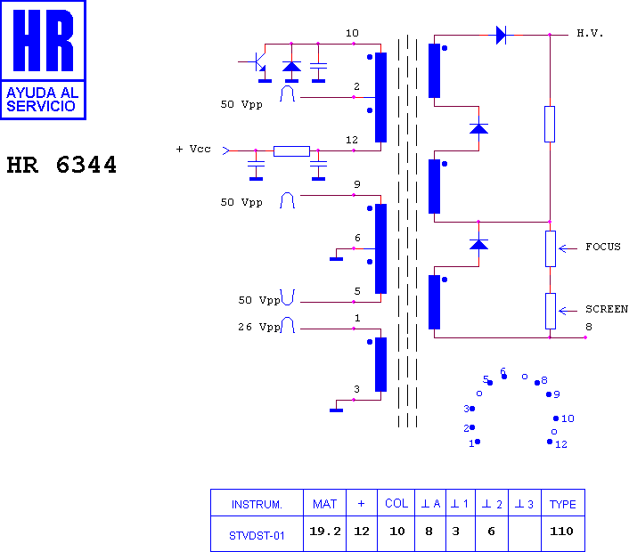 Schematic diagram for HR 6344