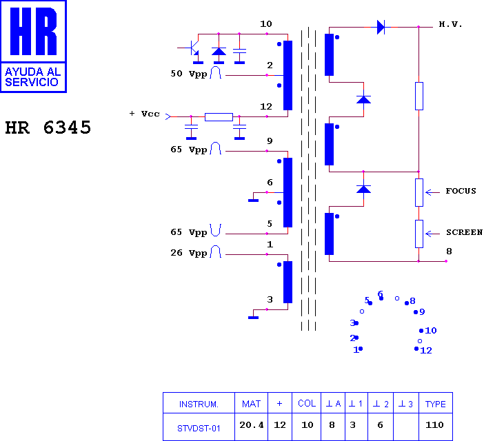 Schematic diagram for HR 6345