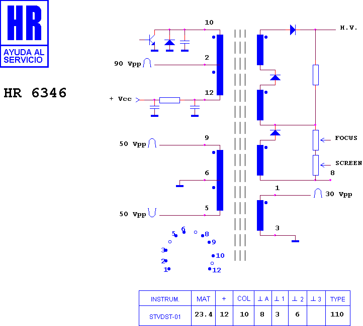 Schematic diagram for HR 6346