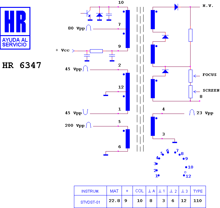 Schematic diagram for HR 6347