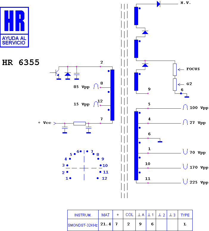 Schematic diagram for HR 6355