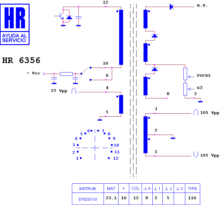 Schematic diagram for HR 6356