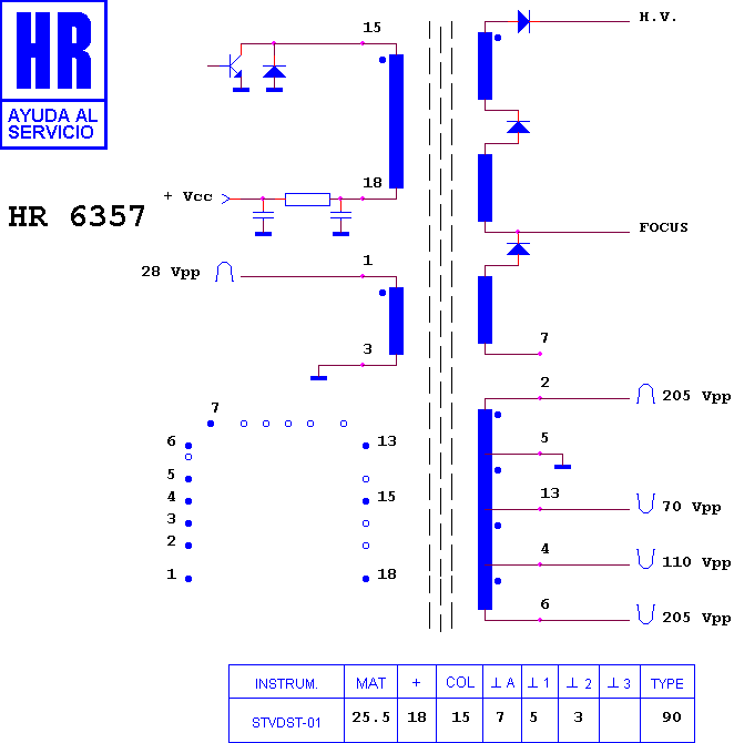 Schematic diagram for HR 6357