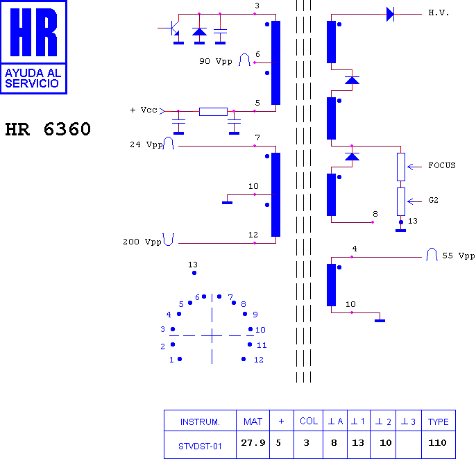 Schematic diagram for HR 6360
