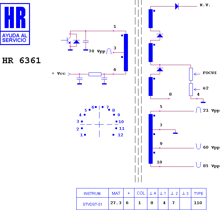 Schematic diagram for HR 6361