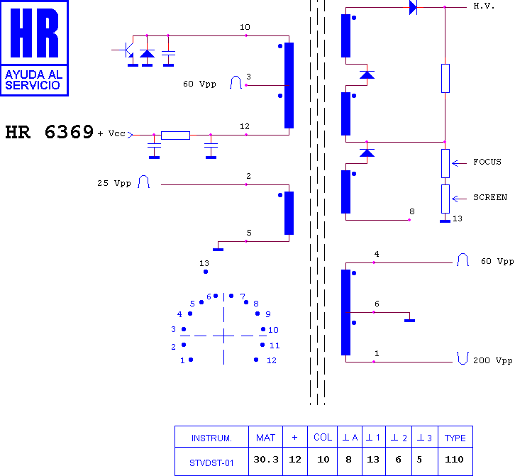 Schematic diagram for HR 6369