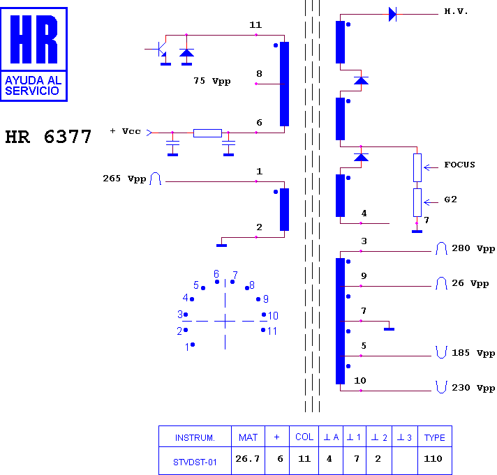 Schematic diagram for HR 6377