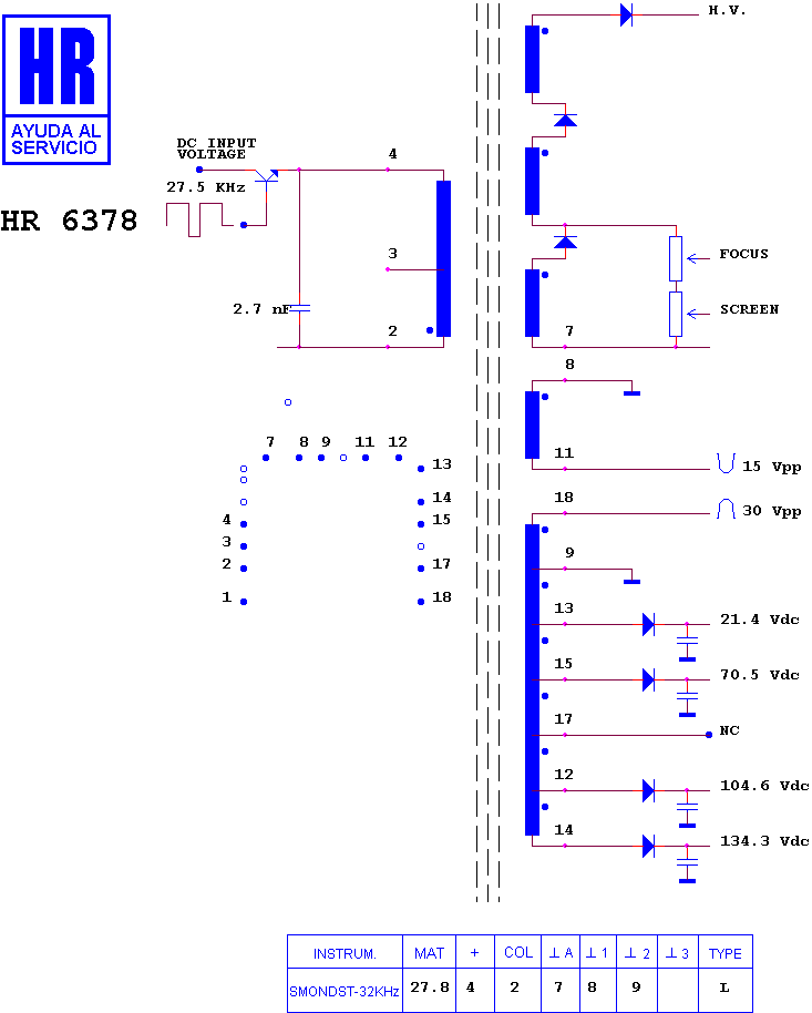 Schematic diagram for HR 6378