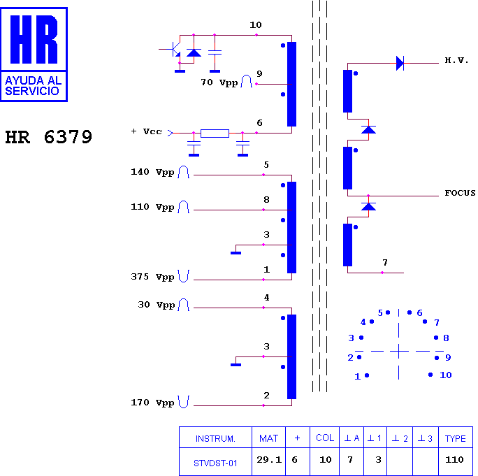Schematic diagram for HR 6379