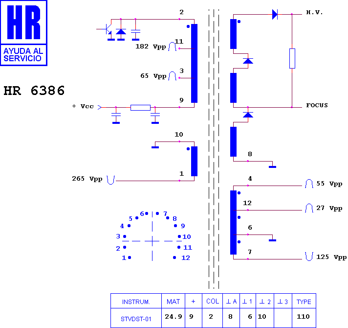 Schematic diagram for HR 6386