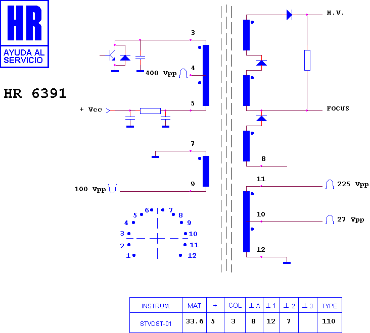 Schematic diagram for HR 6391