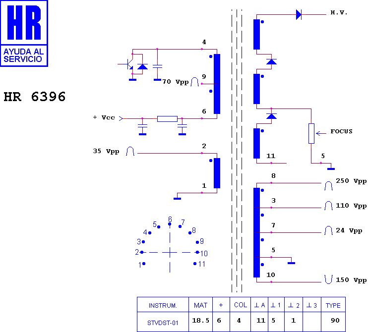 Schematic diagram for HR 6396