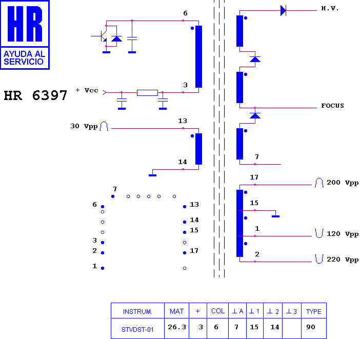 Schematic diagram for HR 6397