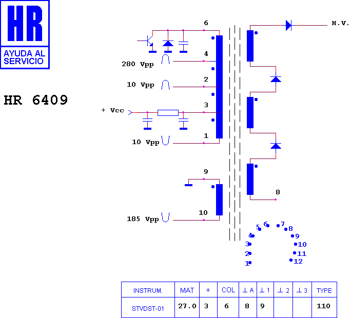 Schematic diagram for HR 6409