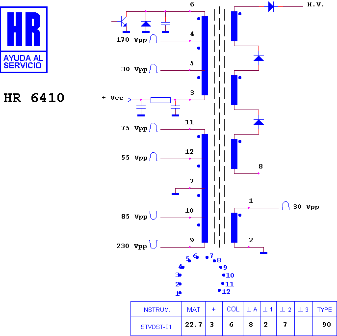 Schematic diagram for HR 6410