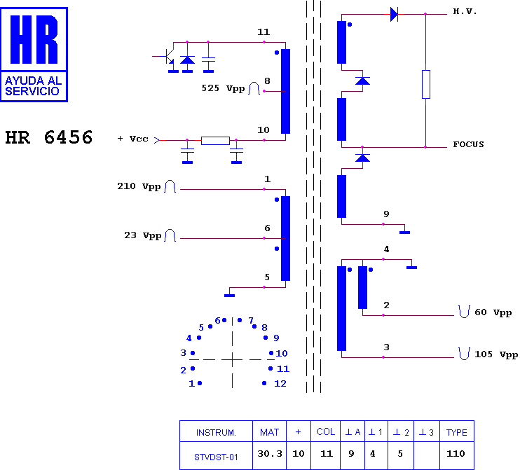 Schematic diagram for HR 6456
