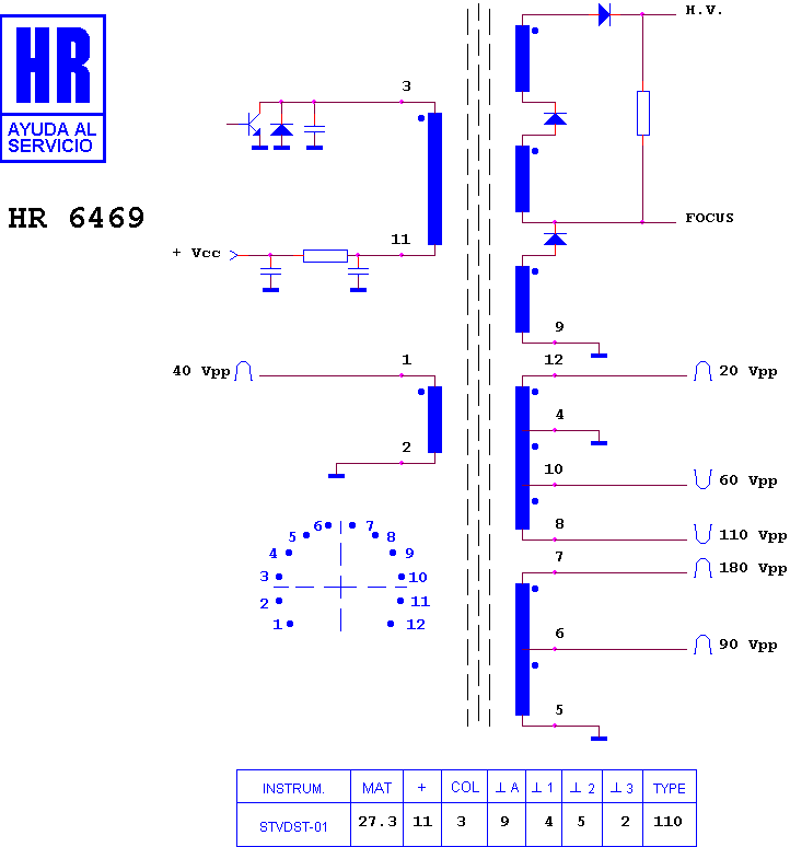 Schematic diagram for HR 6469