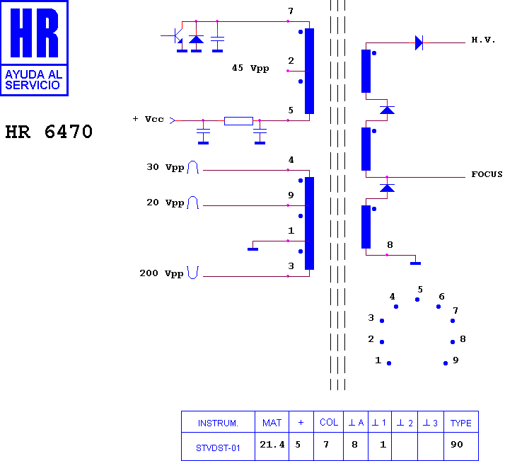 Schematic diagram for HR 6470