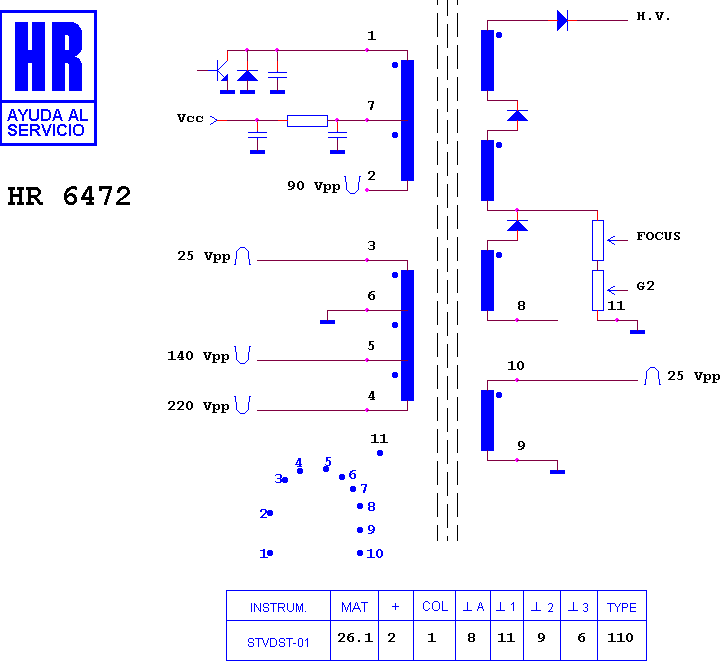 Schematic diagram for HR 6472