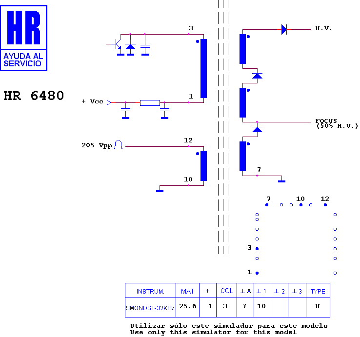Schematic diagram for HR 6480
