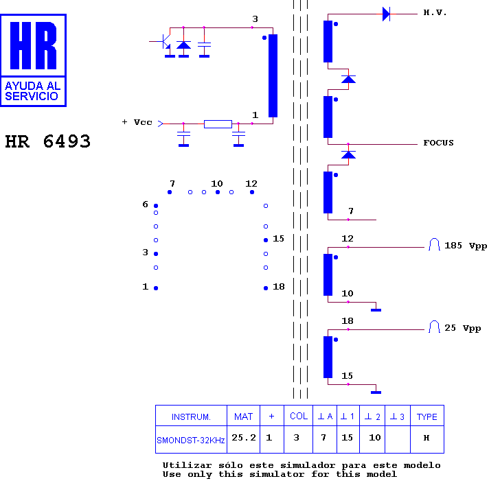 Schematic diagram for HR 6493