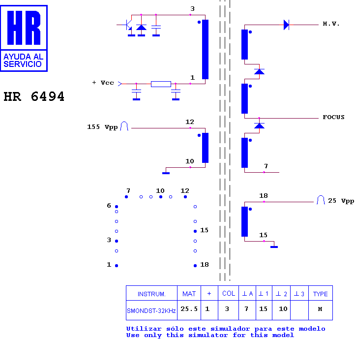 Schematic diagram for HR 6494