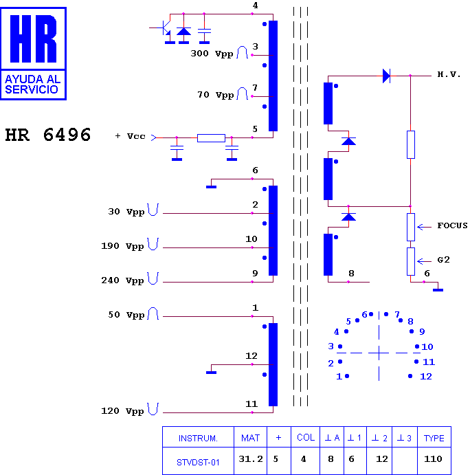 Schematic diagram for HR 6496