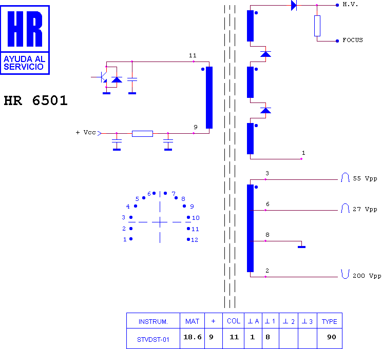 Schematic diagram for HR 6501