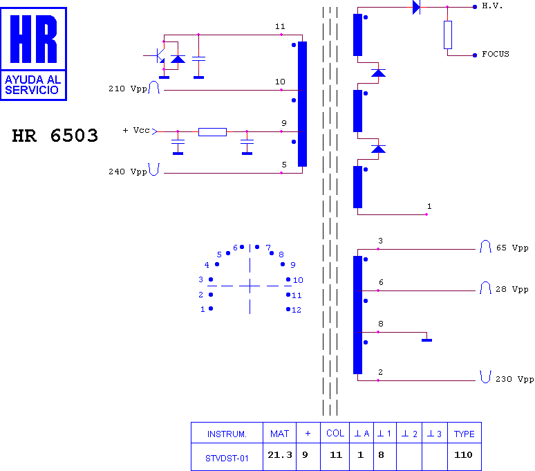 Schematic diagram for HR 6503