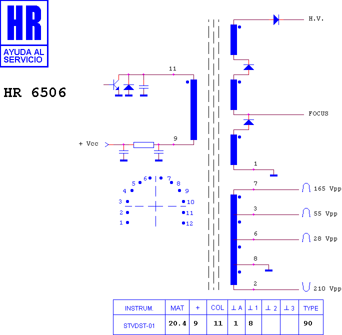 Schematic diagram for HR 6506
